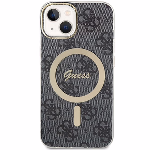 Guess IML 4G magnētiskais viedtālruņa apvalks iPhone 15 - melns