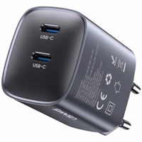 Tīkla lādētājs USAMS CC305 T66 45W GaN 2xUSB-C tarnish
