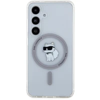 Karl Lagerfeld IML Choupette magnētiskais viedtālruņa apvalks Samsung Galaxy S24 - caurspīdīgs