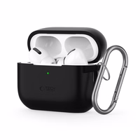 Tech-Protect silikona āķa apvalks Apple AirPods Pro 1 / 2 - melns