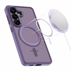 Tech-Protect Magmat MagSafe maciņš priekš Samsung Galaxy S26 - matēti purpursarkans
