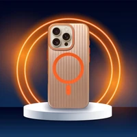 Viedtālruņa apvalks SIMPLY saderīgs ar MagSafe iPhone 14 Pro titāna tuksnesis