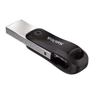 SanDisk 00183588 USB zibatmiņas disks 128 GB USB Type-A / Lightning 3.2 Gen 1 melns, sudrabs