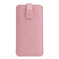 Viedtālruņa apvalks WONDER Deko Pouch Case (izmērs XL) iPhone 15/15 Pro/iPhone 16/16 Pro/Samsung S24/S24 Plus/S25/S25 Plus/A53/A55 5G rozā