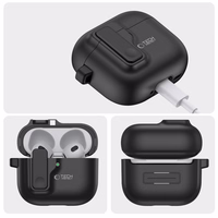 Tech-Protect Slim Hook apvalks AirPods 4 (m) - melns