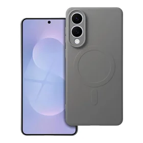 Silikona MAG COVER viedtālruņa apvalks ar MagSafe SAMSUNG S25 Edge pelēkas titāna krāsas