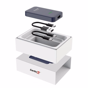Carlinkit CP2A bezvadu adapteris Apple Carplay/Android Auto (zils)