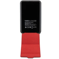 Magnētiskais portatīvais lādētājs Ferrari Metal Logo MagSafe 15W 10000mAh ar statīva funkciju (melns)