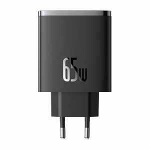 Sienas lādētājs Baseus OS-Cube Pro 2xUSB-C + USB, 65 W (melns)