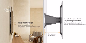 Fixed TV wall mount priekš displays 37“-75“