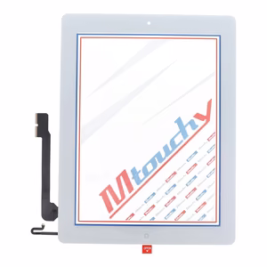 MUSTTBY сенсорный экран + задняя наклейка + Home для iPAD 4 (белый)