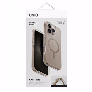 Uniq Combat Magclick uzlādes viedtālruņa apvalks iPhone 16 Pro Max - zelta