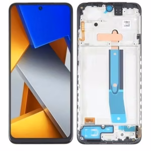 LCD Displejs Xiaomi Redmi Note 11 (4G / 6.43'') Melns ar rāmi HQ