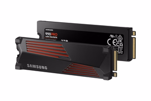 SSD Samsung 990 PRO ar dzesētāju 2TB M.2 PCIe NVMe MLC rakstīšanas ātrums 6900 MB/s lasīšanas ātrums 7450 MB/s 2,3mm TBW 1200 TB MTBF 1500000 h MZ-V9P2T0CW