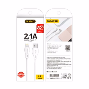 Dudao kabelis USB / Lightning 2.1A kabelis 2m balts (L4L 2m balts)