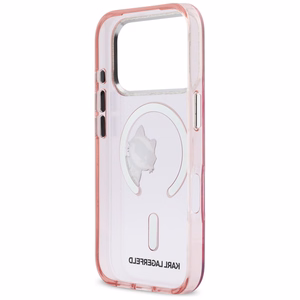 Karl Lagerfeld IML Peekaboo MagSafe чехол для iPhone 17 Pro розовый