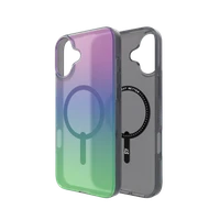 ZAGG Milan Snap viedtālruņa apvalks ar Magnētisko iPhone 16 Plus - zaļa/violeta