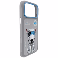 Nimmy Cool&Cute 2.0 Nag viedtālruņa apvalks iPhone 17 Pro - pelēks