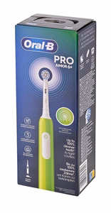 Oral-B Junior – elektriskā zobu birste, bērniem, zaļš (8006540743027)