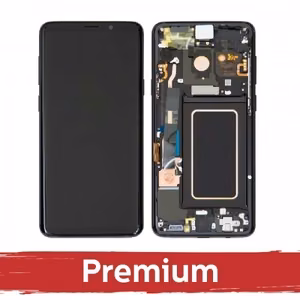 LCD displejs saderīgs ar Samsung G965 S9 Plus ar rāmi / melns / OEM