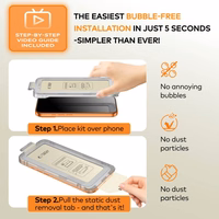 Tech-Protect Quick Set Spy+ Privātuma stikls 2-gab. komplekts iPhone 12 / 12 Pro