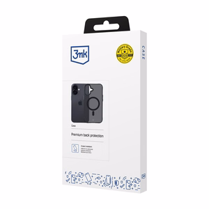 Чехол 3mk Smoke MagCase для iPhone 17 - чёрный полупрозрачный