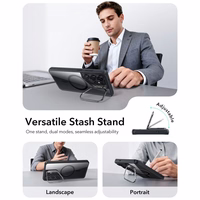 ESR Classic Hybrid Kickstand MagSafe futrālis Samsung Galaxy S26 Ultra - caurspīdīgs, melns