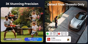 Smart Outdoor Camera, 5MP, Wi-Fi
