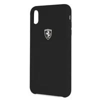Ferrari cieta viedtālruņa apvalks iPhone Xs Max - melns/melns Silikona Off Track