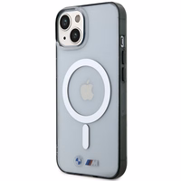BMW BMHMP14SHCRS iPhone 14 6.1" apvalks caurspīdīgs cietais apvalks Sudraba Gredzens MagSafe
