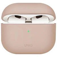 Uniq Lino silikona apvalks AirPods 4 - rozā