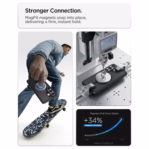 SPIGEN ULTRA HYBRID MAG MAGSAFE GALAXY S26 ULTRA sarmains melns