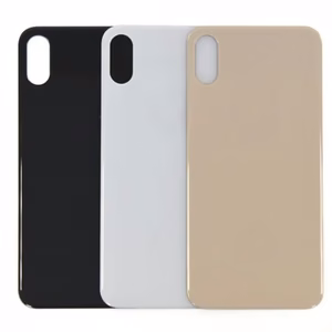 Aizmugurējais vāciņš Saderīgs ar iPhone XS / Zeltains / (Bigger camera hole version) / OEM