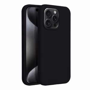 Silikona viedtālruņa apvalks IPHONE 15 Pro - melns