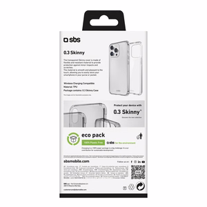 SBS Skinny maciņš priekš iPhone 16 Pro Max - caurspīdīgs