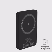 SBS TEBB5000MAG1CK Bezvadu portatīvais lādētājs 5000 mAh USB-C, saderīga ar MagSafe - melna