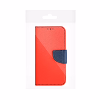 FANCY Grāmatu futrālis priekš SAMSUNG A37 red / navy