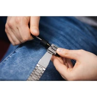 FORCELL F-DESIGN FA10 nerūsējošā tērauda pulksteņa siksna Apple Watch 38 / 40 / 41 mm - melna