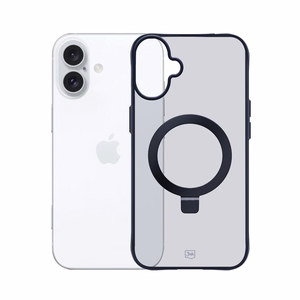 3mk Smoke viedtālruņa apvalks Mag&Stand Apple iPhone 16 plus - caurspīdīgs