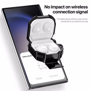 Dux Ducis SECG Austiņu kārba Samsung Galaxy Buds Live / Buds Pro / Buds 2 / Buds 2 Pro (f) - melna (f)