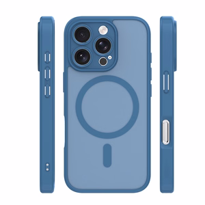 Mag Matt case for iPhone 16 Pro 6,3" dark blue camera protection