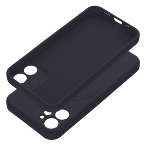 SILICONE MAG COVER viedtālruņa apvalks, saderīgs ar MagSafe, IPHONE 12 Mini melns