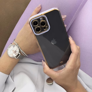 Modes viedtālruņa apvalks Samsung Galaxy A12 5G Zelta rāmis Gēla pārklājums Sarkans