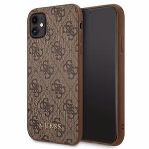 Чехол Guess 4G Metal Gold Logo для iPhone 11 / Xr 6.1" - коричневый