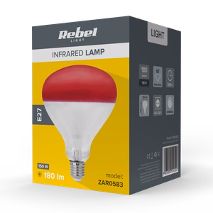 Rebel R125 infrared lamp, 150 W, 220–240 V