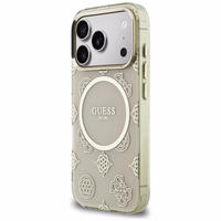 Guess IML Peony Dot MagSafe Maciņš for iPhone 17 Pro - bēšs