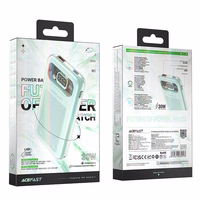 Acefast portatīvais lādētājs 10000mAh Sparkling Series ātra uzlāde 30W zaļš (M1)