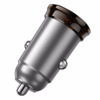 Automobiļa lādētājs Hoco USB A + USB C PD QC3.0 43W NZ16A metāla pelēks