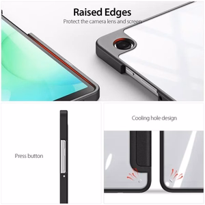 Korpuss Dux Ducis Toby Samsung X110/X115 Tab A9 8.7/X130/X135 Tab A11 8.7 melns