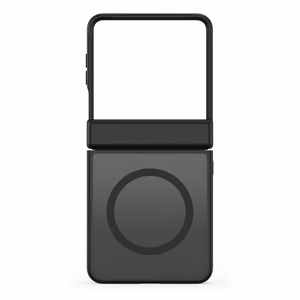 Melns Dux Ducis Yind vāciņš ar MagSafe atbalstu Samsung Galaxy Z Flip8 tālrunim